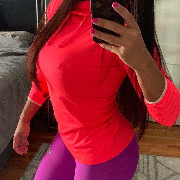 Orange Nike pull over hooded sweatshirt - Picture 5 of 5